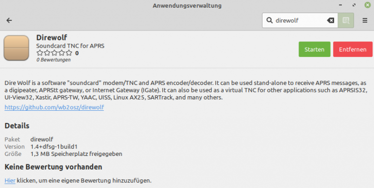 Direwolf Ein Packet Radio TNC in Linux mit Soundcard
